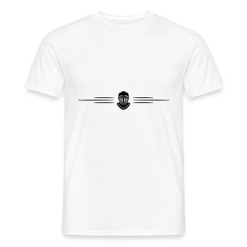 Ligne de casques Knight - T-shirt homme - blanc - Devant - AI Model Male 178 dark (178cm)