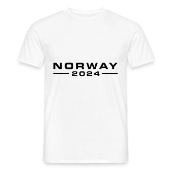 Norwegen 2024 - Männer T-Shirt - Weiß - Vorne - AI Model Male 178 dark (178cm)