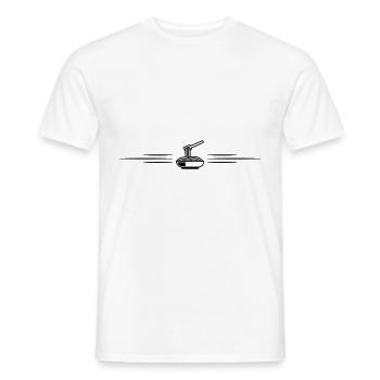 Spaghetti Line - Men's T-Shirt - white - Front - AI Model Male 178 dark (178cm)