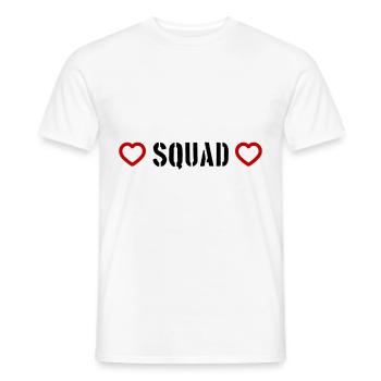 Squad Heart - Men's T-Shirt - white - Front - AI Model Male 178 dark (178cm)
