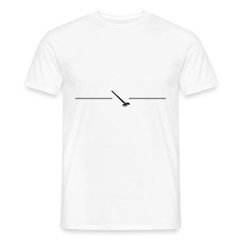 icehockey line icon - Men's T-Shirt - white - Front - AI Model Male 178 dark (178cm)