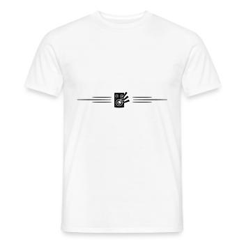 Boxen Linie Musik - Männer T-Shirt - Weiß - Vorne - AI Model Male 178 dark (178cm)