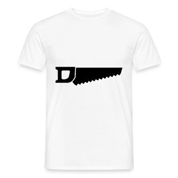 Saw icon icon - Men's T-Shirt - white - Front - AI Model Male 178 dark (178cm)