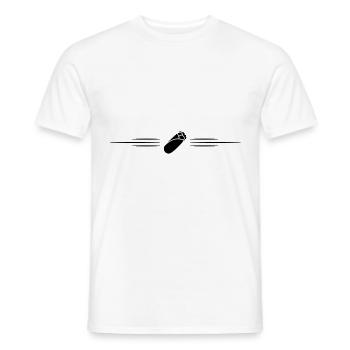 Ligne de symbole sandwich - T-shirt homme - blanc - Devant - AI Model Male 178 dark (178cm)