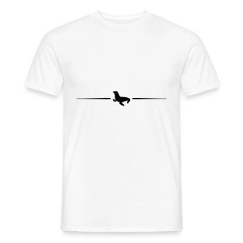 seal line - Men's T-Shirt - white - Front - AI Model Male 178 dark (178cm)