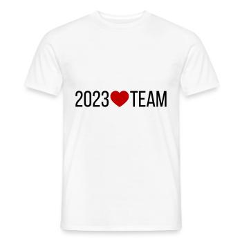 2023 Team Heart - Men's T-Shirt - white - Front - AI Model Male 178 dark (178cm)