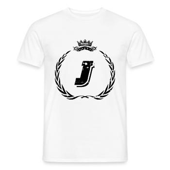 J Buchstabe Kranz - Männer T-Shirt - Weiß - Vorne - AI Model Male 178 dark (178cm)