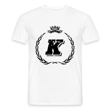 K Buchstabe Kranz - Männer T-Shirt - Weiß - Vorne - AI Model Male 178 dark (178cm)