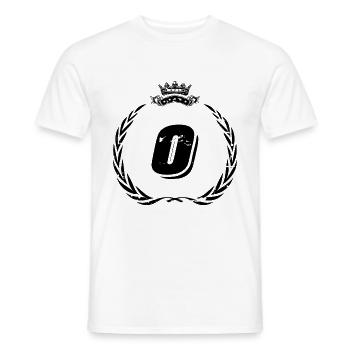 O couronne de lettres - T-shirt homme - blanc - Devant - AI Model Male 178 dark (178cm)