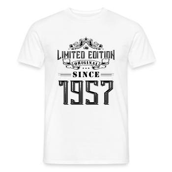 Édition limitée 1957 - T-shirt homme - blanc - Devant - AI Model Male 178 dark (178cm)