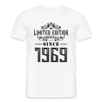 1969 limited edition - Men's T-Shirt - white - Front - AI Model Male 178 dark (178cm)