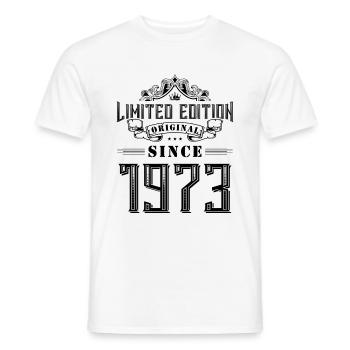 Édition limitée 1973 - T-shirt homme - blanc - Devant - AI Model Male 178 dark (178cm)