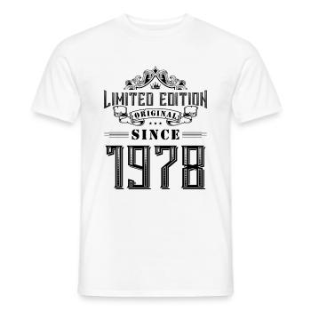1978 Limited Edition - Men's T-Shirt - white - Front - AI Model Male 178 dark (178cm)