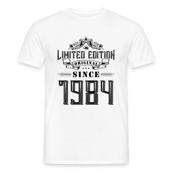 Édition limitée 1984 - T-shirt homme - blanc - Devant - AI Model Male 178 dark (178cm)