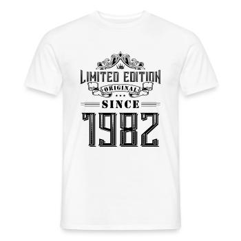 1982 Édition limitée - T-shirt homme - blanc - Devant - AI Model Male 178 dark (178cm)