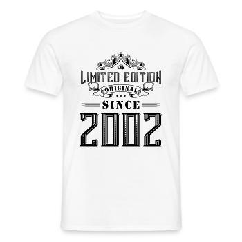 Édition limitée 2002 - T-shirt homme - blanc - Devant - AI Model Male 178 dark (178cm)
