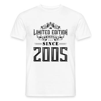 2005 limited edition - Männer T-Shirt - Weiß - Vorne - AI Model Male 178 dark (178cm)