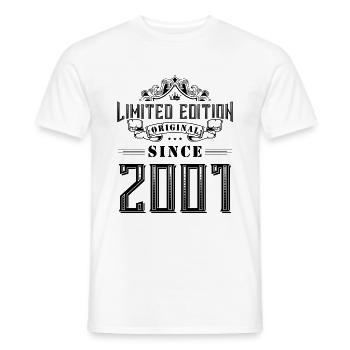 2001 limited edition - Männer T-Shirt - Weiß - Vorne - AI Model Male 178 dark (178cm)