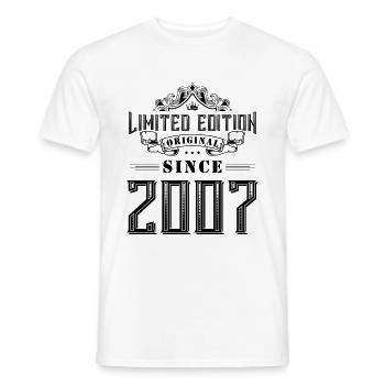 2007 limited edition - Men's T-Shirt - white - Front - AI Model Male 178 dark (178cm)