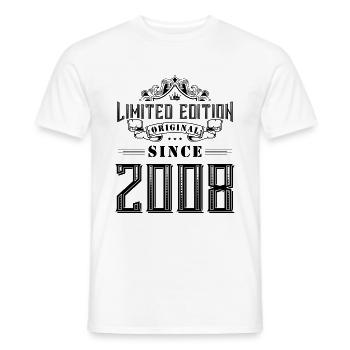 2008 limited edition - Männer T-Shirt - Weiß - Vorne - AI Model Male 178 dark (178cm)
