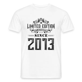 2013 limited edition - Männer T-Shirt - Weiß - Vorne - AI Model Male 178 dark (178cm)
