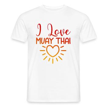 Ich liebe Muay Thai - Männer T-Shirt - Weiß - Vorne - AI Model Male 178 dark (178cm)