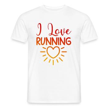 Ich liebe Rennen - Männer T-Shirt - Weiß - Vorne - AI Model Male 178 dark (178cm)