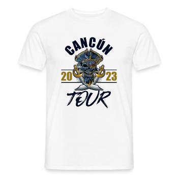 Cancun 2023 Skeleton - Men's T-Shirt - white - Front - AI Model Male 178 dark (178cm)
