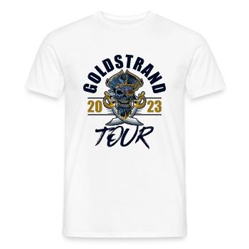 Golden Sands 2023 Skeleton - Men's T-Shirt - white - Front - AI Model Male 178 dark (178cm)