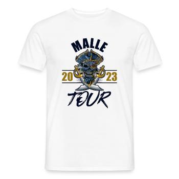 Malle 2023 Skeleton - Men's T-Shirt - white - Front - AI Model Male 178 dark (178cm)