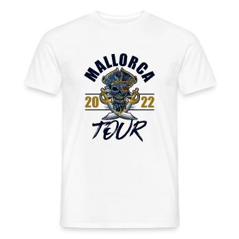 Mallorca 2023 Skelett - Männer T-Shirt - Weiß - Vorne - AI Model Male 178 dark (178cm)