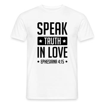 Bible de Dieu d’amour - T-shirt homme - blanc - Devant - AI Model Male 178 dark (178cm)