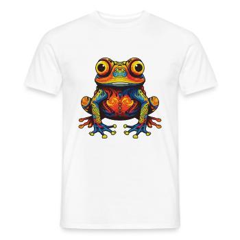 Frosch Portrait - Männer T-Shirt - Weiß - Vorne - AI Model Male 178 dark (178cm)
