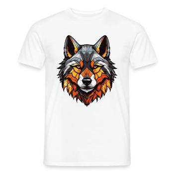 Akita Hund Portrait - Männer T-Shirt - Weiß - Vorne - AI Model Male 178 dark (178cm)