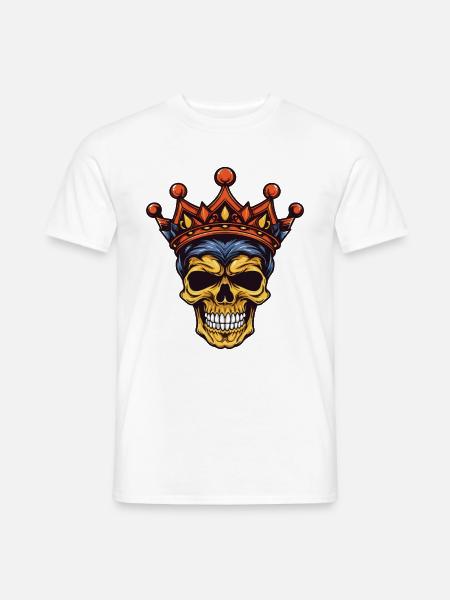 Skull King Crown - Men's T-Shirt - white