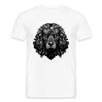 Pudel Hund Portrait - Männer T-Shirt - Weiß - Vorne - AI Model Male 178 dark (178cm)
