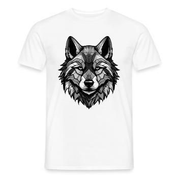Akita Hund Portrait - Männer T-Shirt - Weiß - Vorne - AI Model Male 178 dark (178cm)