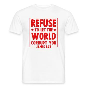 Bible Verses - Men's T-Shirt - white - Front - AI Model Male 178 dark (178cm)