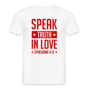 Bible de Dieu d’amour - T-shirt homme - blanc - Devant - AI Model Male 178 dark (178cm)