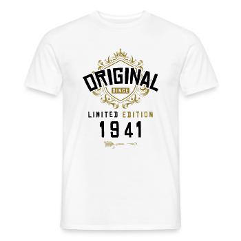 1941 limited edition Geburtstag - Männer T-Shirt - Weiß - Vorne - AI Model Male 178 dark (178cm)