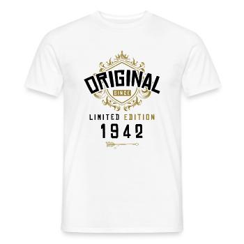 1942 limited edition Geburtstag - Männer T-Shirt - Weiß - Vorne - AI Model Male 178 dark (178cm)
