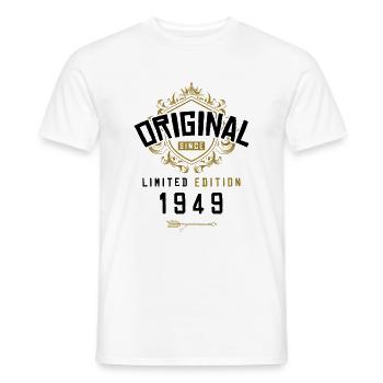 1949 limited edition birthday - Men's T-Shirt - white - Front - AI Model Male 178 dark (178cm)