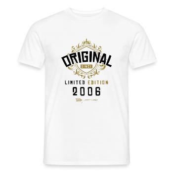 2006 limited edition Geburtstag - Männer T-Shirt - Weiß - Vorne - AI Model Male 178 dark (178cm)