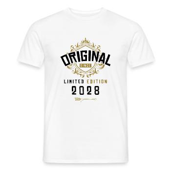 2028 limited edition Geburtstag - Männer T-Shirt - Weiß - Vorne - AI Model Male 178 dark (178cm)