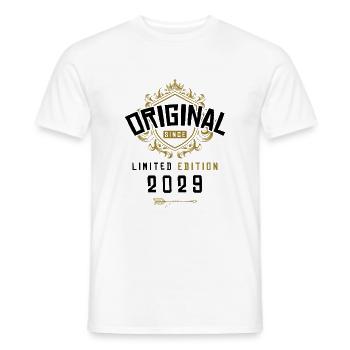 2029 limited edition Geburtstag - Männer T-Shirt - Weiß - Vorne - AI Model Male 178 dark (178cm)