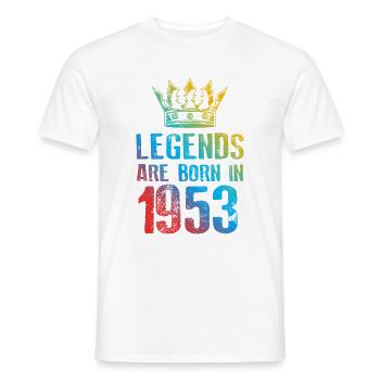 1953 Legends Born In - Men's T-Shirt - white - Front - AI Model Male 178 dark (178cm)