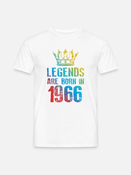 1966 Legends Born In - Men's T-Shirt - white