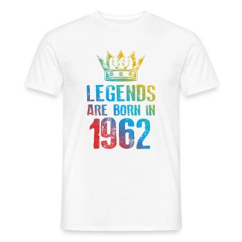 1962 legends born in - Männer T-Shirt - Weiß - Vorne - AI Model Male 178 dark (178cm)