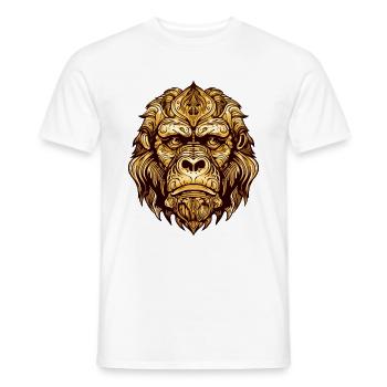 Gorilla Head Animal - Men's T-Shirt - white - Front - AI Model Male 178 dark (178cm)