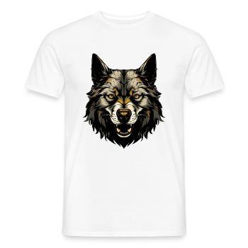 Akita Dog Head - Men's T-Shirt - white - Front - AI Model Male 178 dark (178cm)